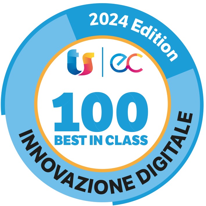 Il nostro certificato di eccellenza 100 Best in class nella categoria innovazione digitale