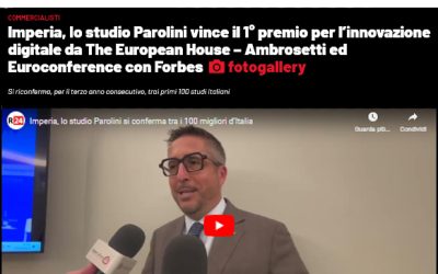 Lo Studio Parolini vince il 1° premio per l’innovazione digitale da The European House – Ambrosetti ed Euroconference con Forbes